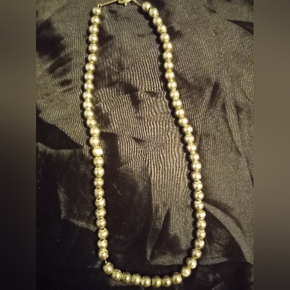 Vintage Napier silver tone beaded ball necklace - Picture 1 of 3